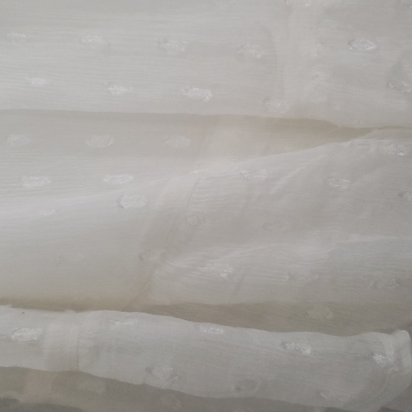 Gauzy, chiffon, off the shoulders blouse. - Picture 4 of 7